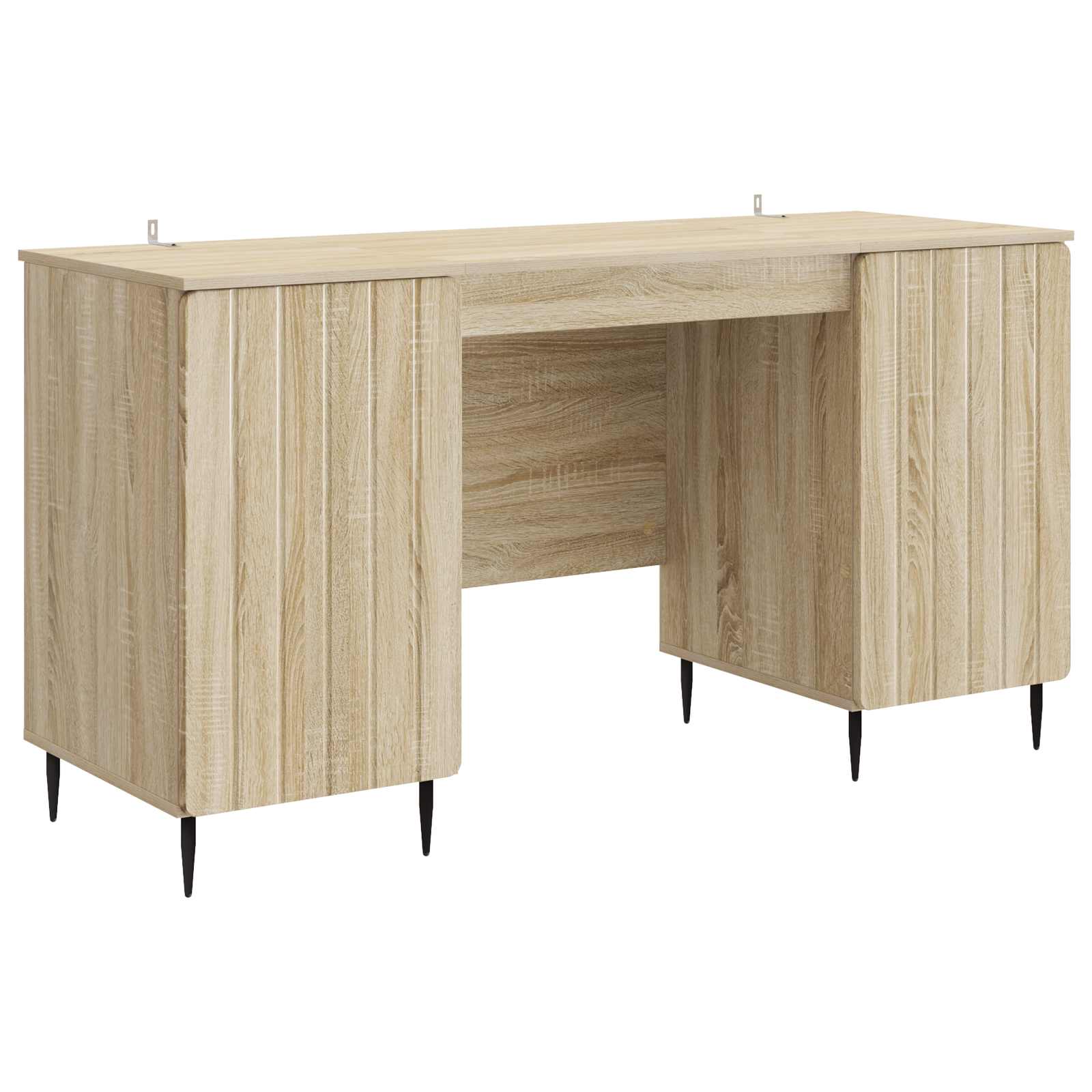 vidaXL Biurko dąb Sonoma 142,5 x 50 x 75 cm Drewno inżynieryjne