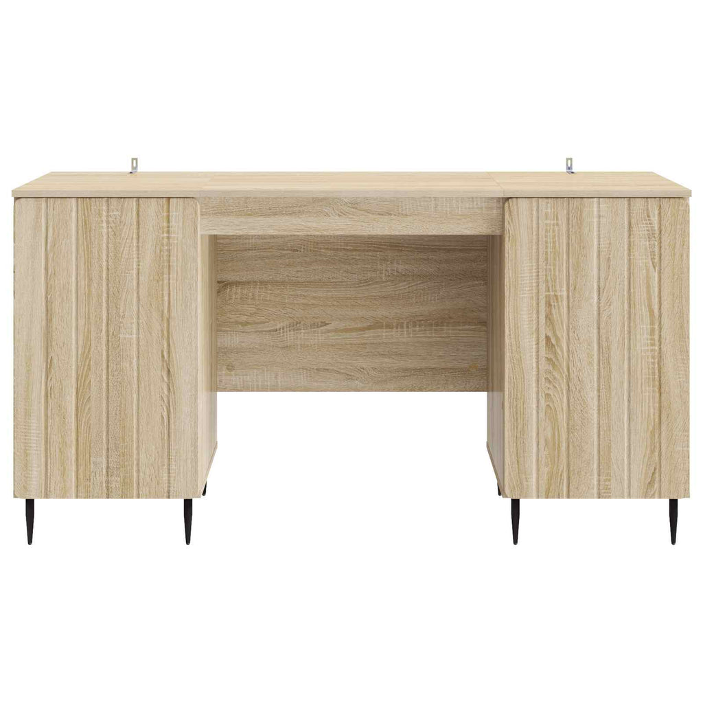 vidaXL Biurko dąb Sonoma 142,5 x 50 x 75 cm Drewno inżynieryjne
