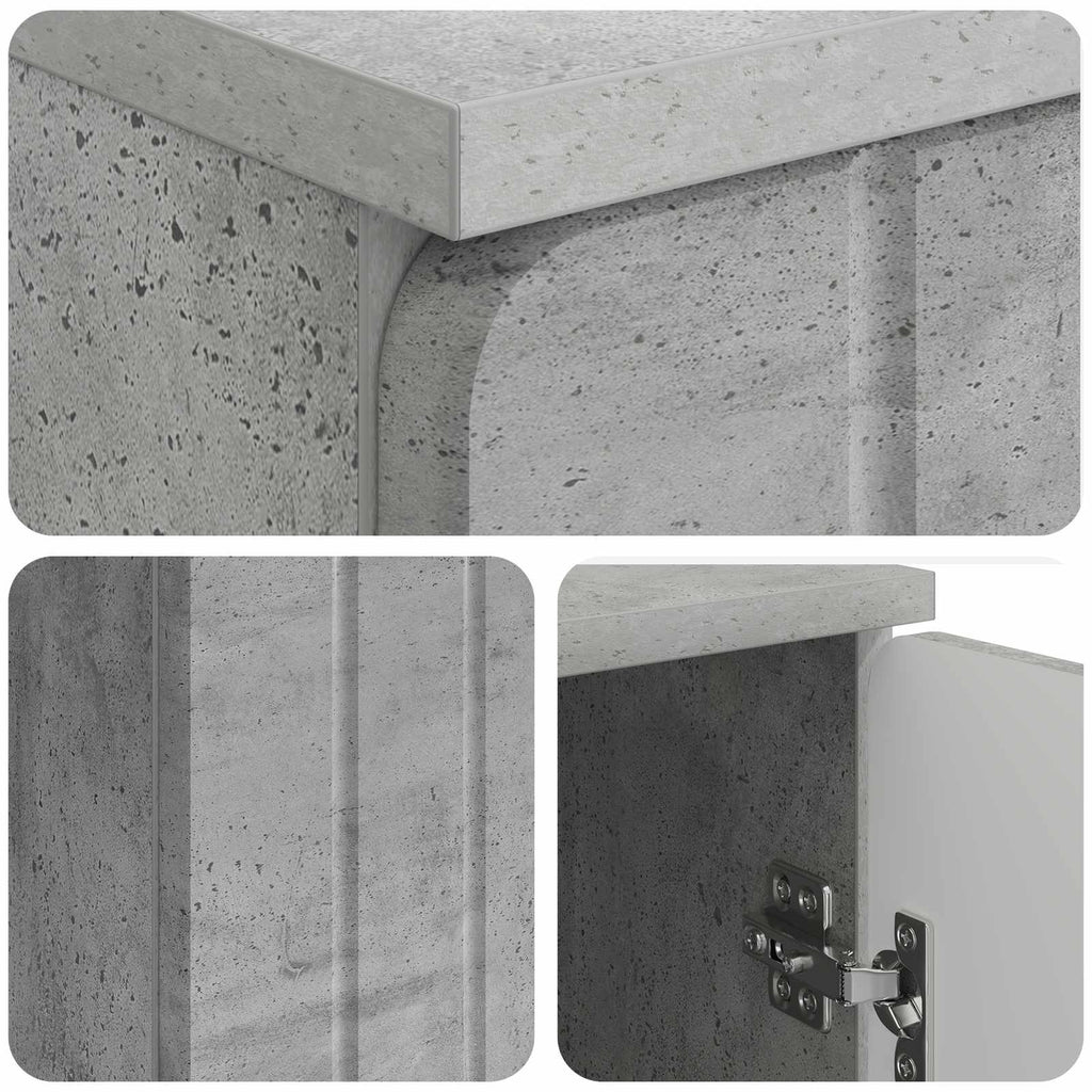vidaXL Biurko Betonowy szary 142,5 x 50 x 75 cm Drewno inżynieryjne