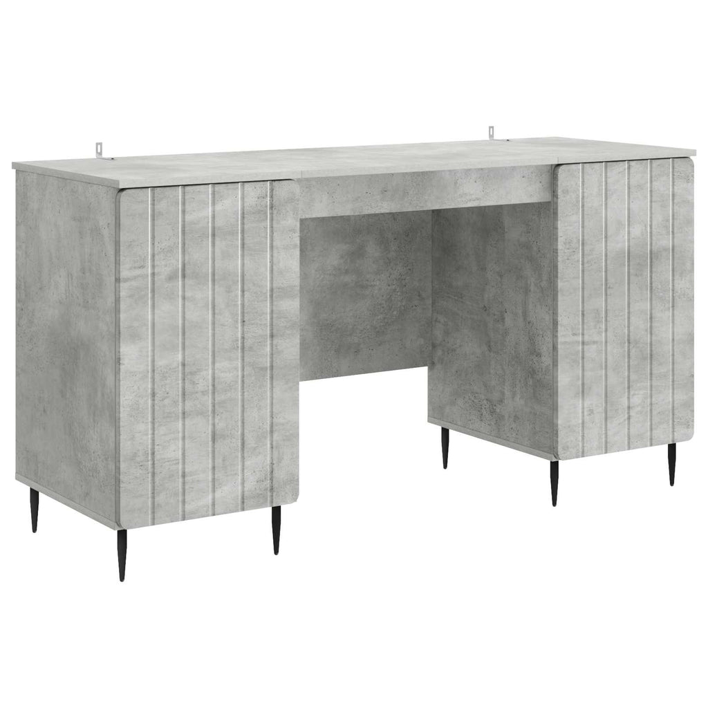 vidaXL Biurko Betonowy szary 142,5 x 50 x 75 cm Drewno inżynieryjne