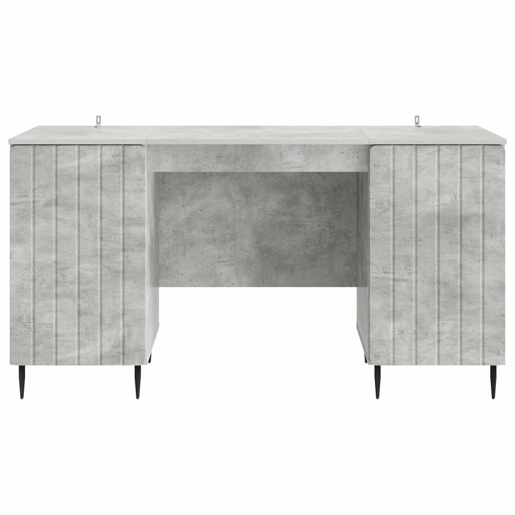 vidaXL Biurko Betonowy szary 142,5 x 50 x 75 cm Drewno inżynieryjne