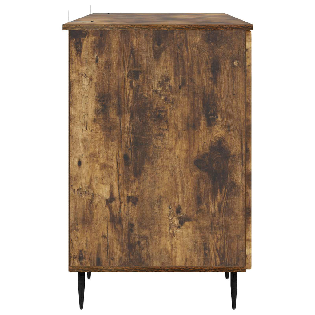 vidaXL Biurko Dąb wędzony 142,5 x 50 x 75 cm Drewno inżynieryjne