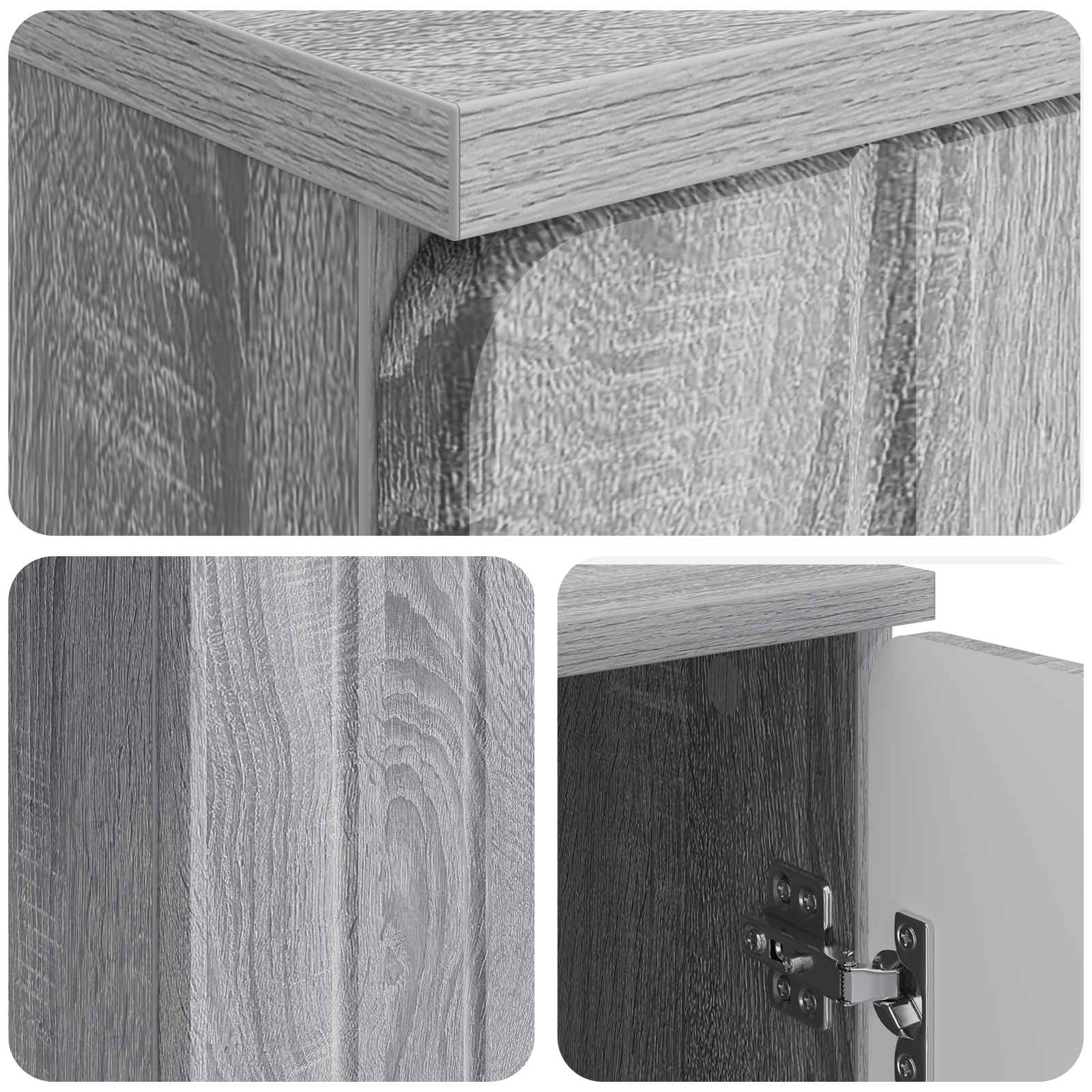 vidaXL Biurko Szary Sonoma 142,5 x 50 x 75 cm Drewno inżynieryjne