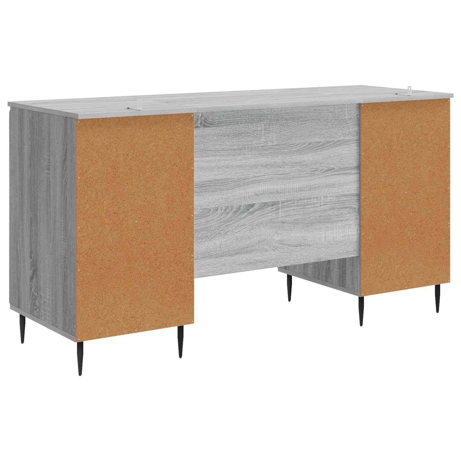 vidaXL Biurko Szary Sonoma 142,5 x 50 x 75 cm Drewno inżynieryjne