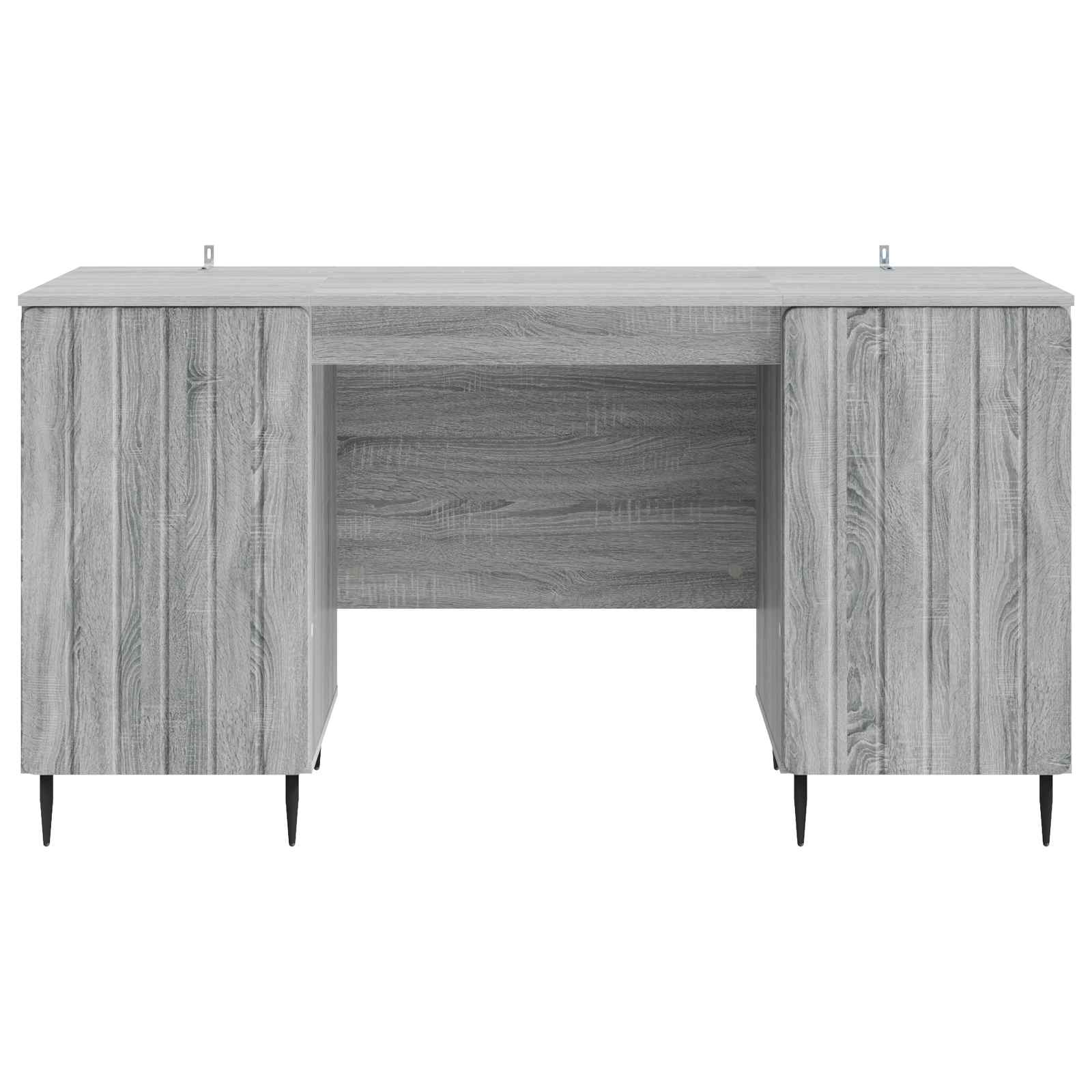 vidaXL Biurko Szary Sonoma 142,5 x 50 x 75 cm Drewno inżynieryjne