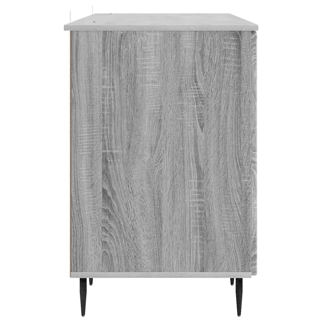 vidaXL Biurko Szary Sonoma 142,5 x 50 x 75 cm Drewno inżynieryjne