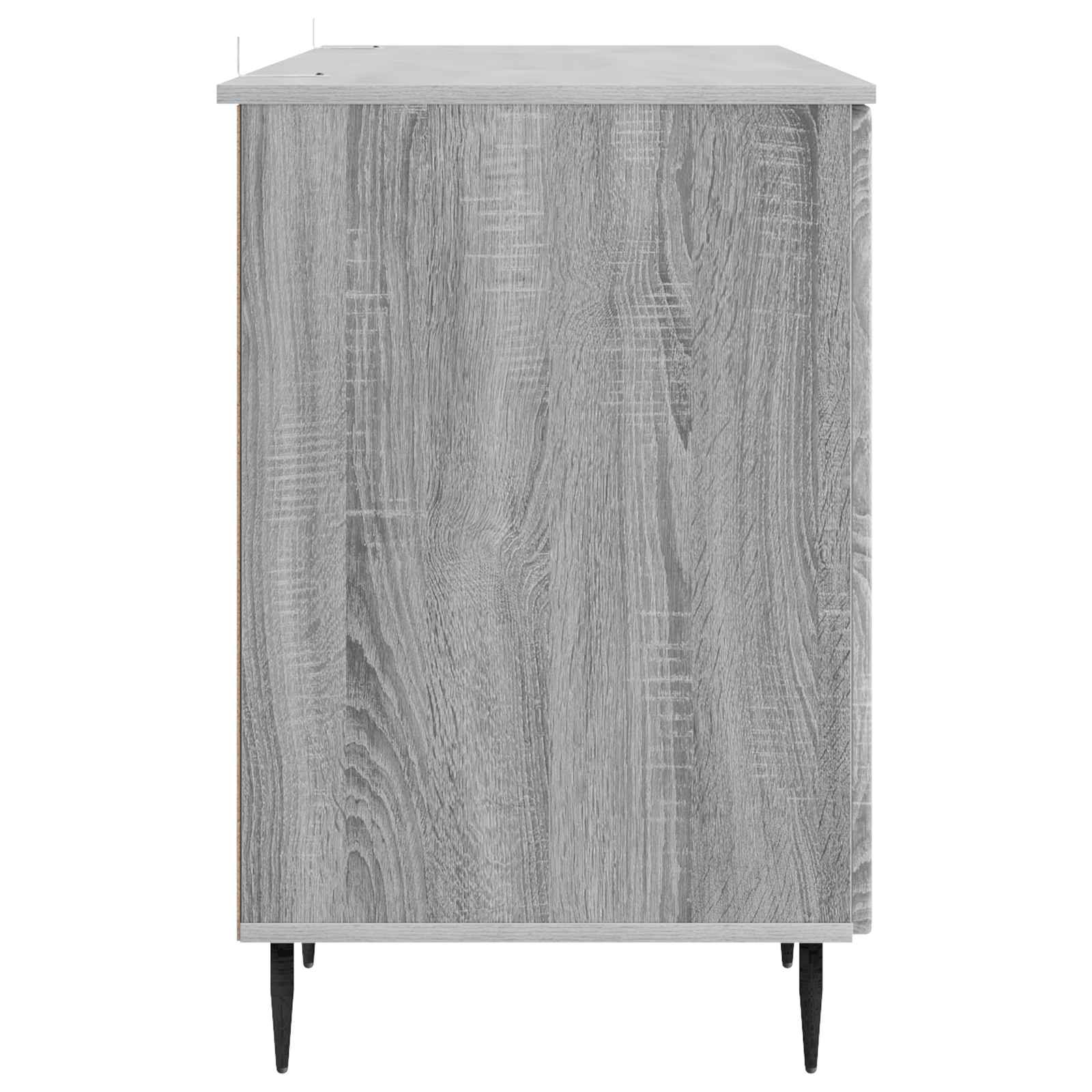vidaXL Biurko Szary Sonoma 142,5 x 50 x 75 cm Drewno inżynieryjne