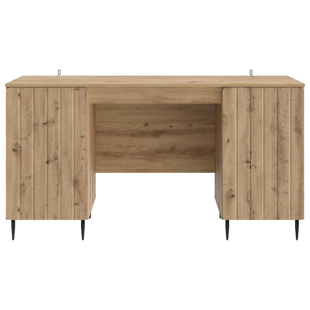 vidaXL Biurko Dąb artisan 142,5 x 50 x 75 cm Drewno inżynieryjne