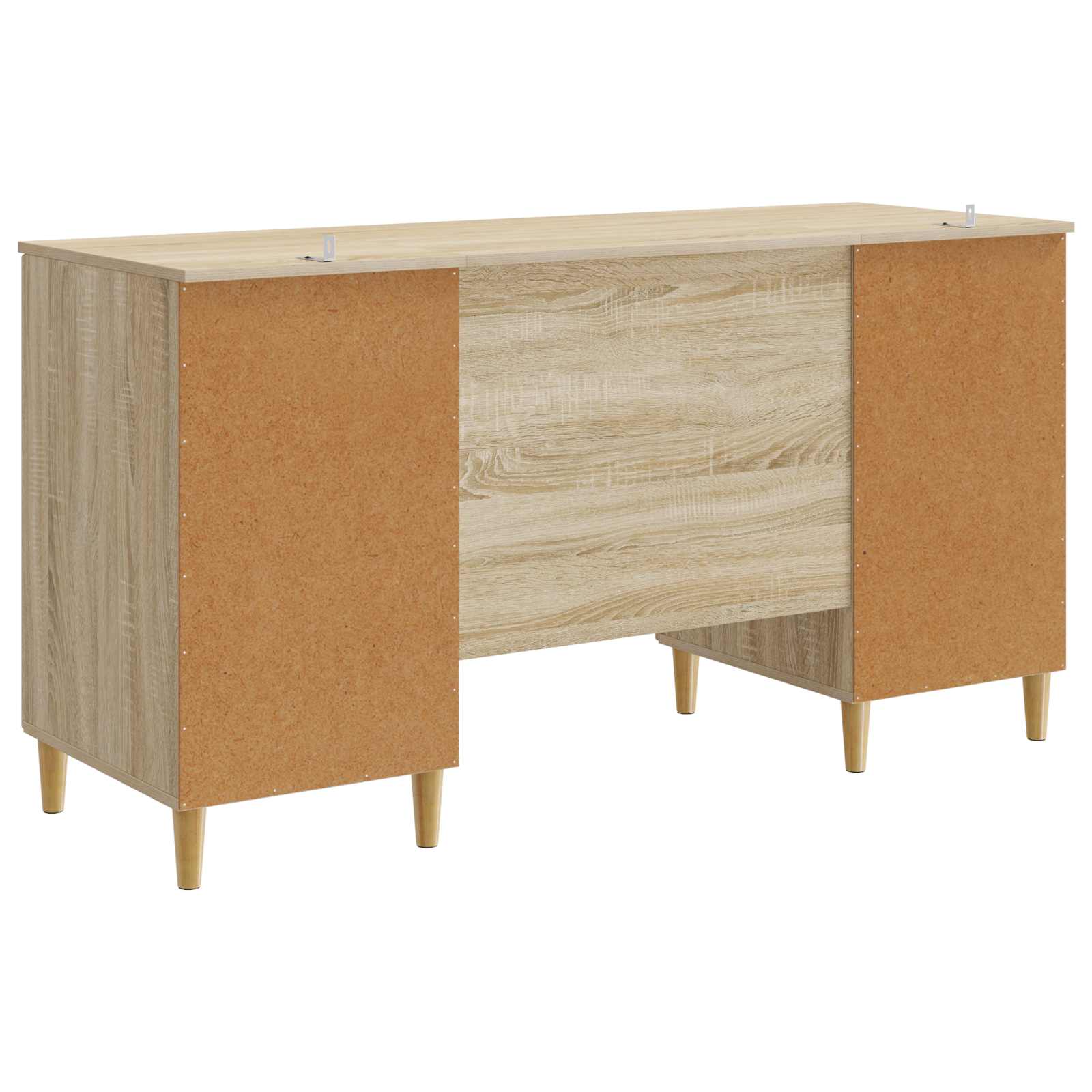 vidaXL Biurko dąb Sonoma 142,5 x 50 x 75 cm Drewno inżynieryjne