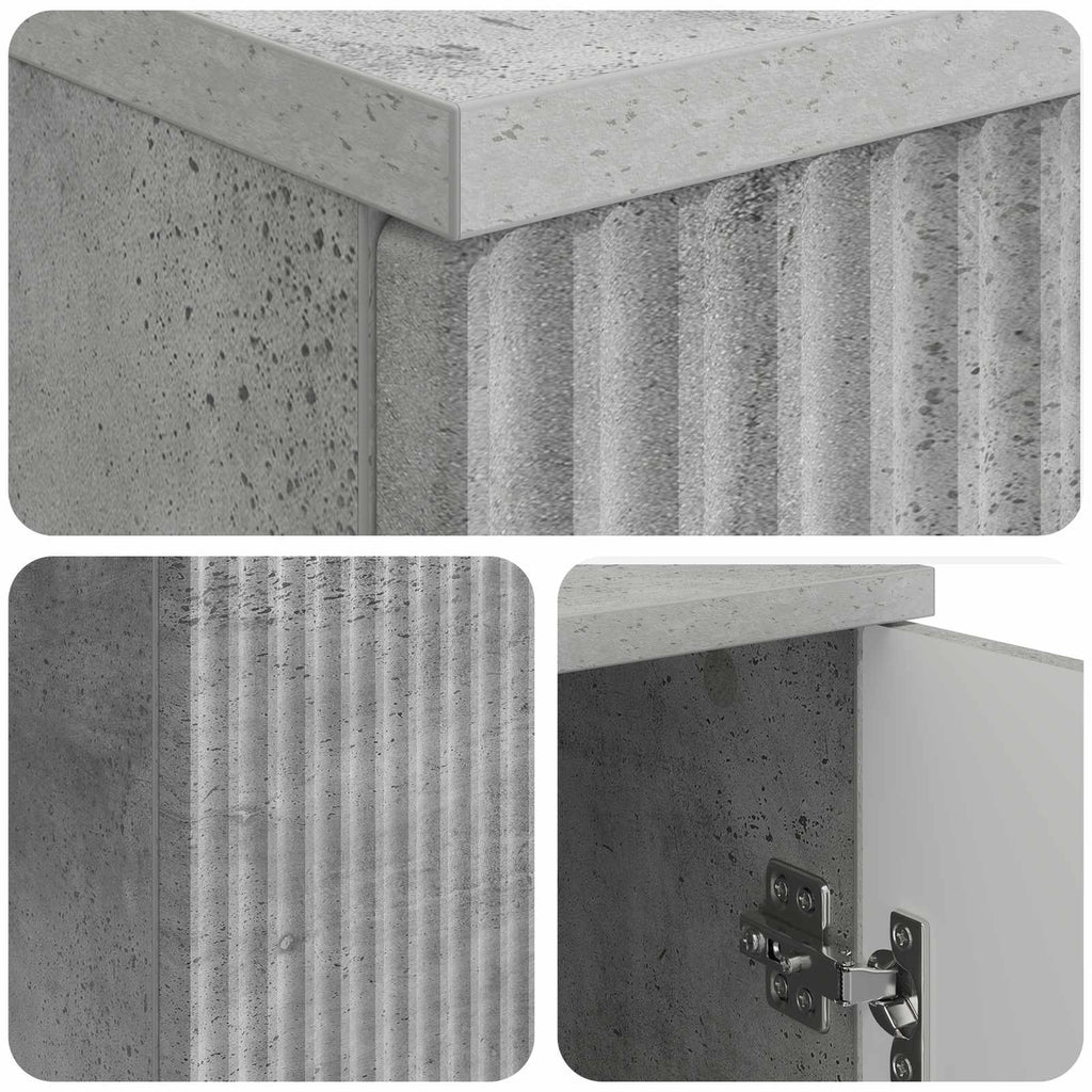 vidaXL Biurko Betonowy szary 142,5 x 50 x 75 cm Drewno inżynieryjne