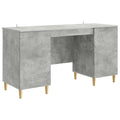 vidaXL Biurko Betonowy szary 142,5 x 50 x 75 cm Drewno inżynieryjne