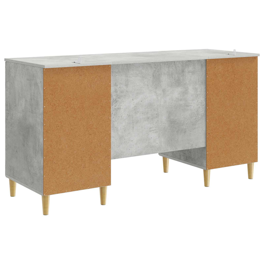 vidaXL Biurko Betonowy szary 142,5 x 50 x 75 cm Drewno inżynieryjne