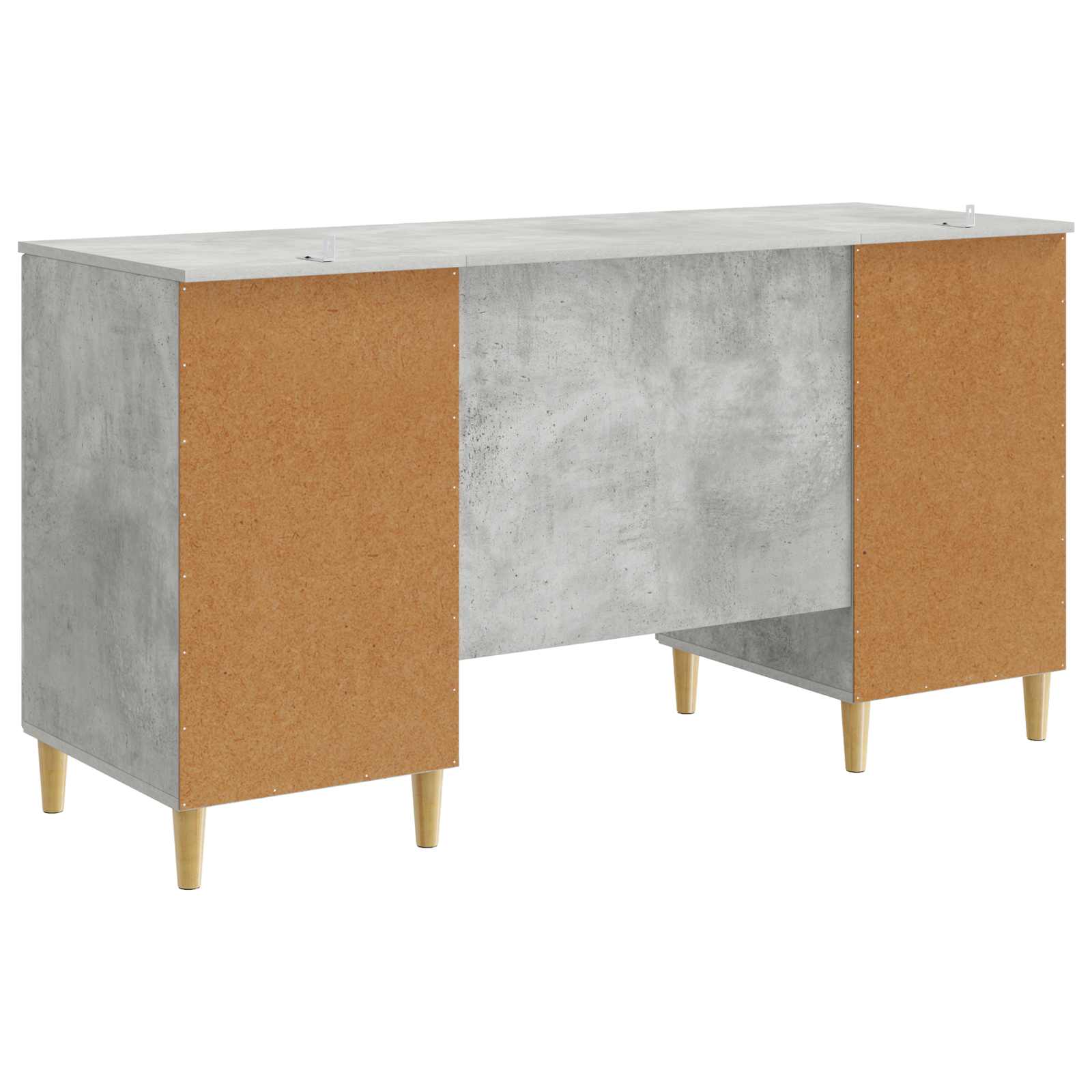 vidaXL Biurko Betonowy szary 142,5 x 50 x 75 cm Drewno inżynieryjne