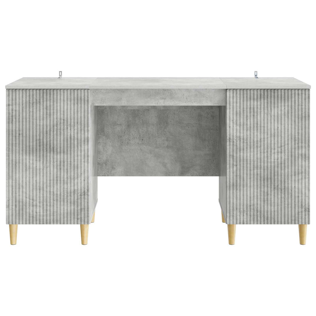 vidaXL Biurko Betonowy szary 142,5 x 50 x 75 cm Drewno inżynieryjne