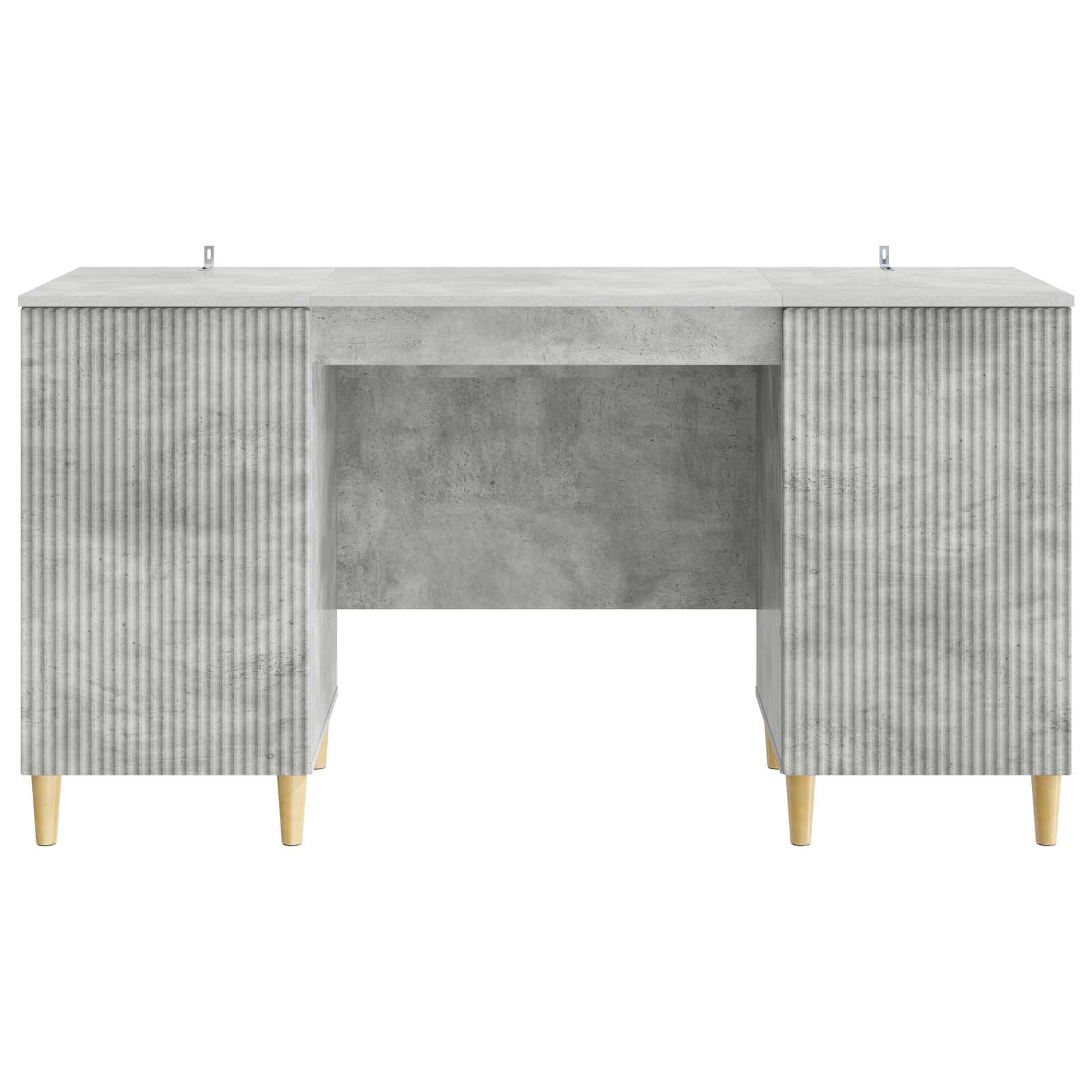 vidaXL Biurko Betonowy szary 142,5 x 50 x 75 cm Drewno inżynieryjne