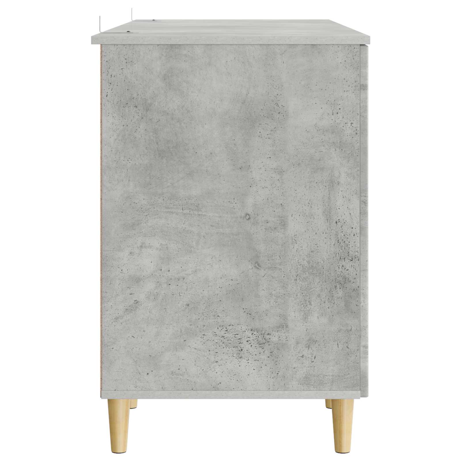 vidaXL Biurko Betonowy szary 142,5 x 50 x 75 cm Drewno inżynieryjne