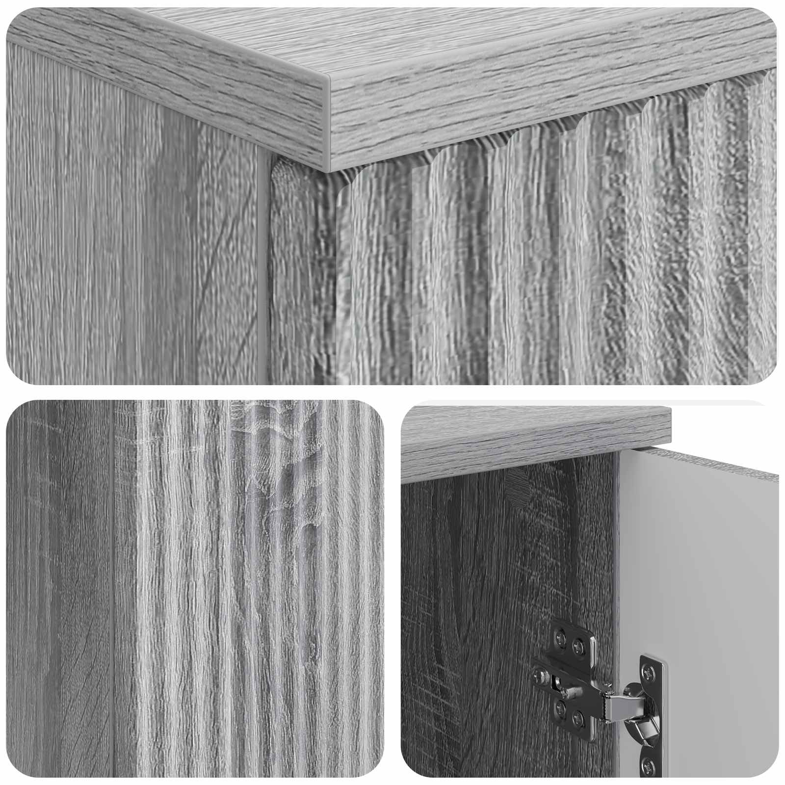 vidaXL Biurko Szary Sonoma 142,5 x 50 x 75 cm Drewno inżynieryjne