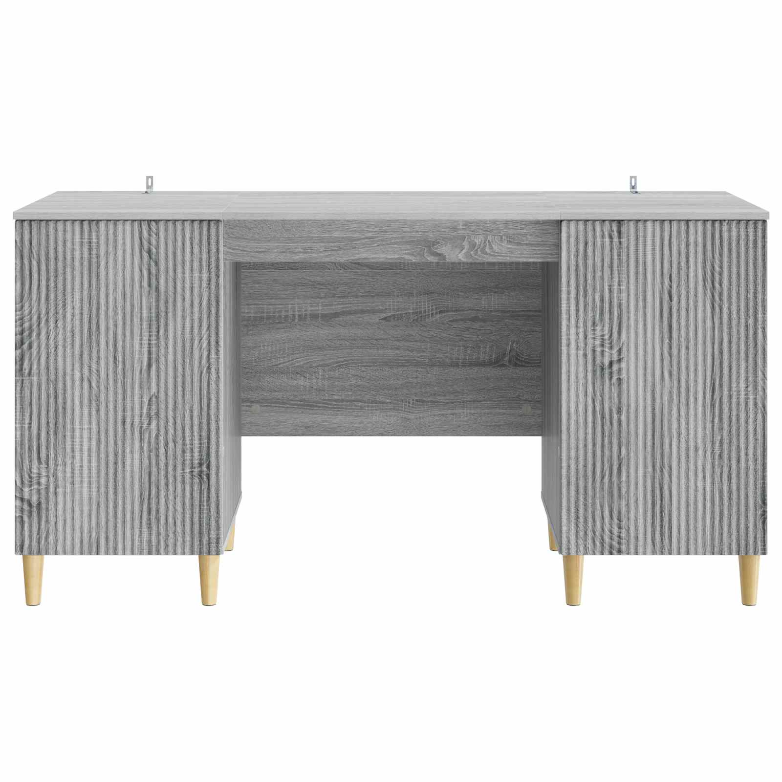 vidaXL Biurko Szary Sonoma 142,5 x 50 x 75 cm Drewno inżynieryjne
