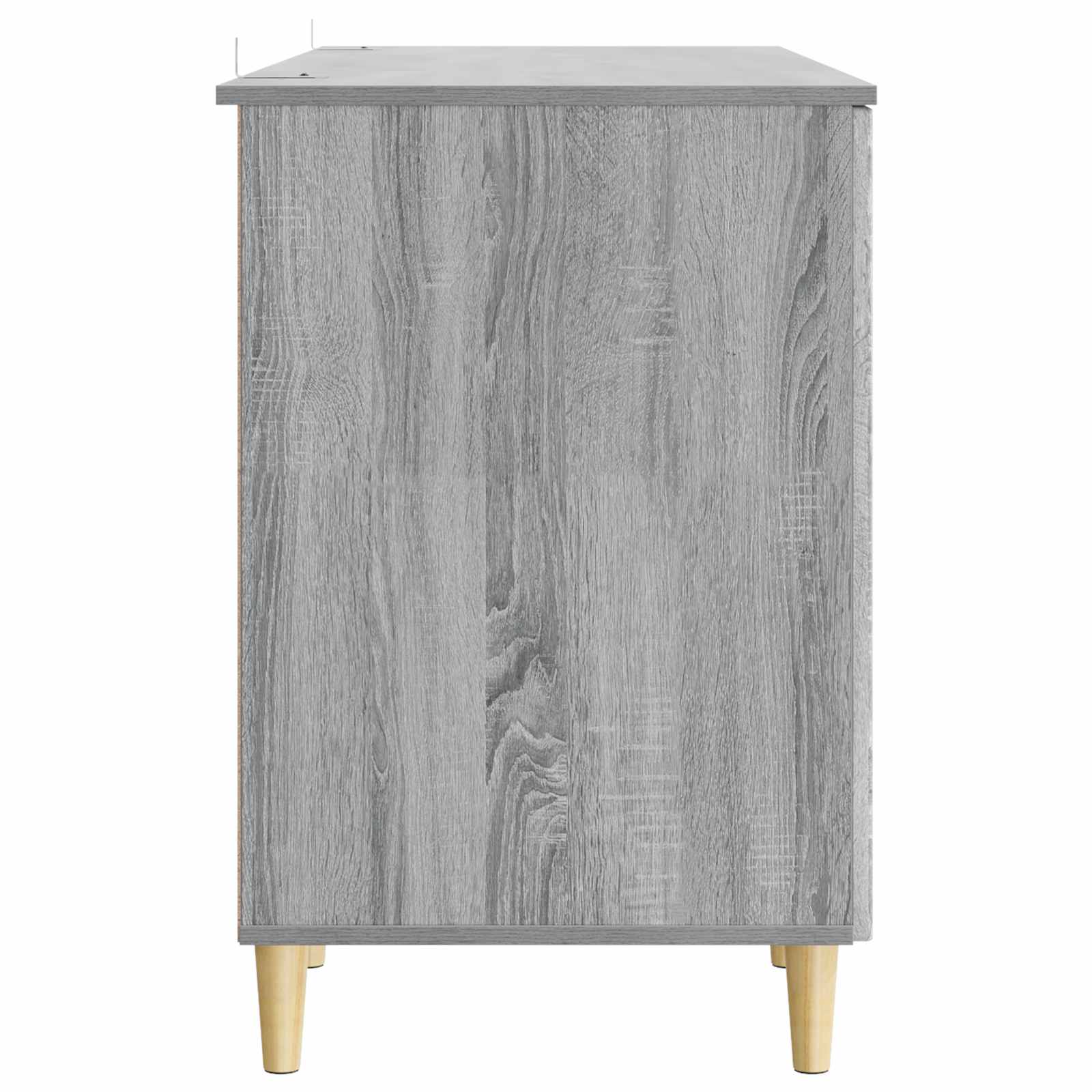 vidaXL Biurko Szary Sonoma 142,5 x 50 x 75 cm Drewno inżynieryjne
