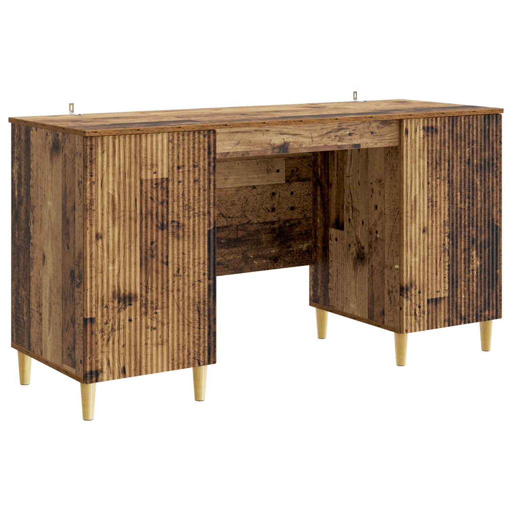 vidaXL Biurko Stare drewno 142,5 x 50 x 75 cm Drewno inżynieryjne