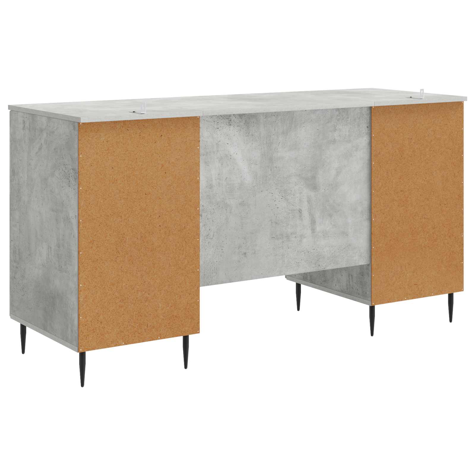 vidaXL Biurko Betonowy szary 142,5 x 50 x 75 cm Drewno inżynieryjne