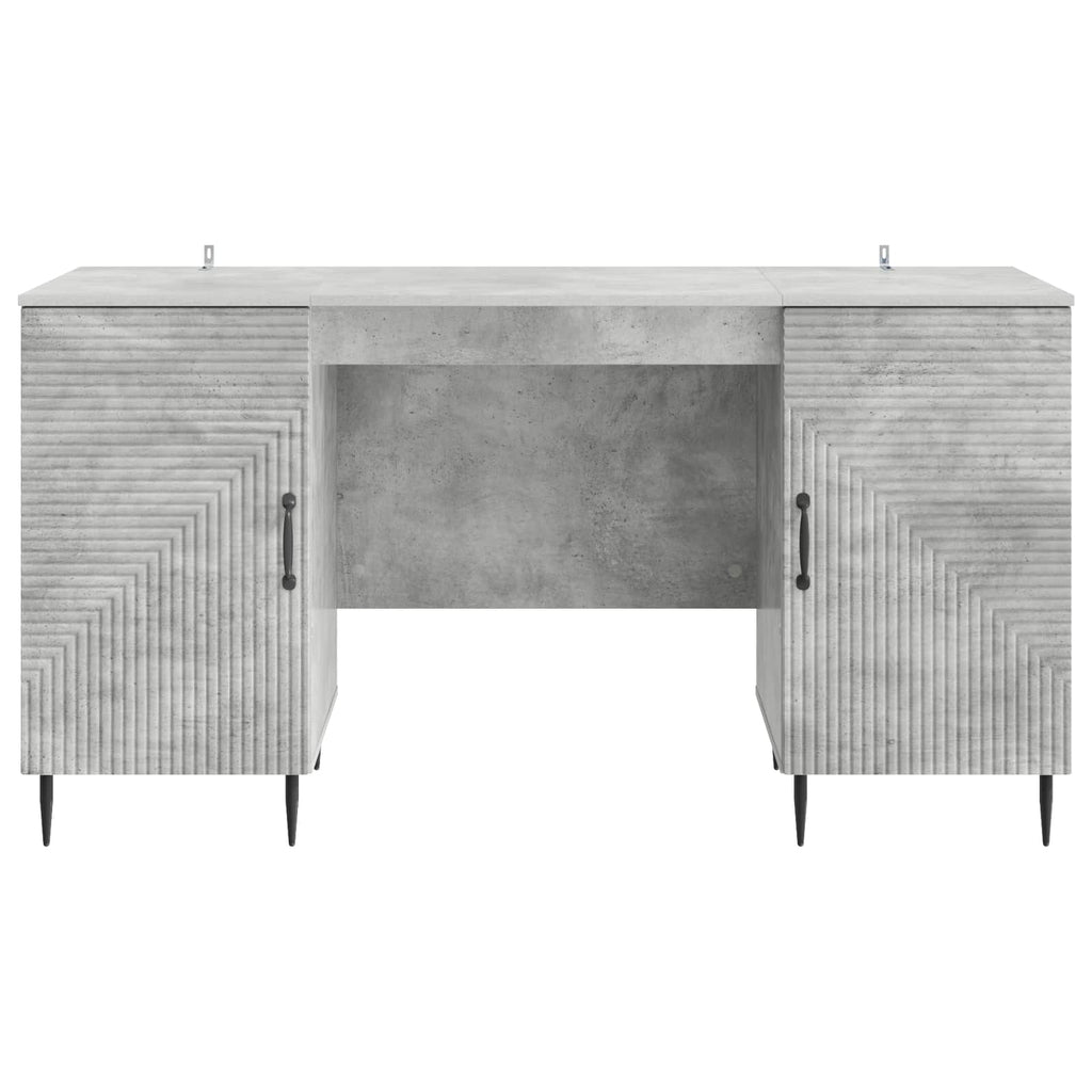 vidaXL Biurko Betonowy szary 142,5 x 50 x 75 cm Drewno inżynieryjne