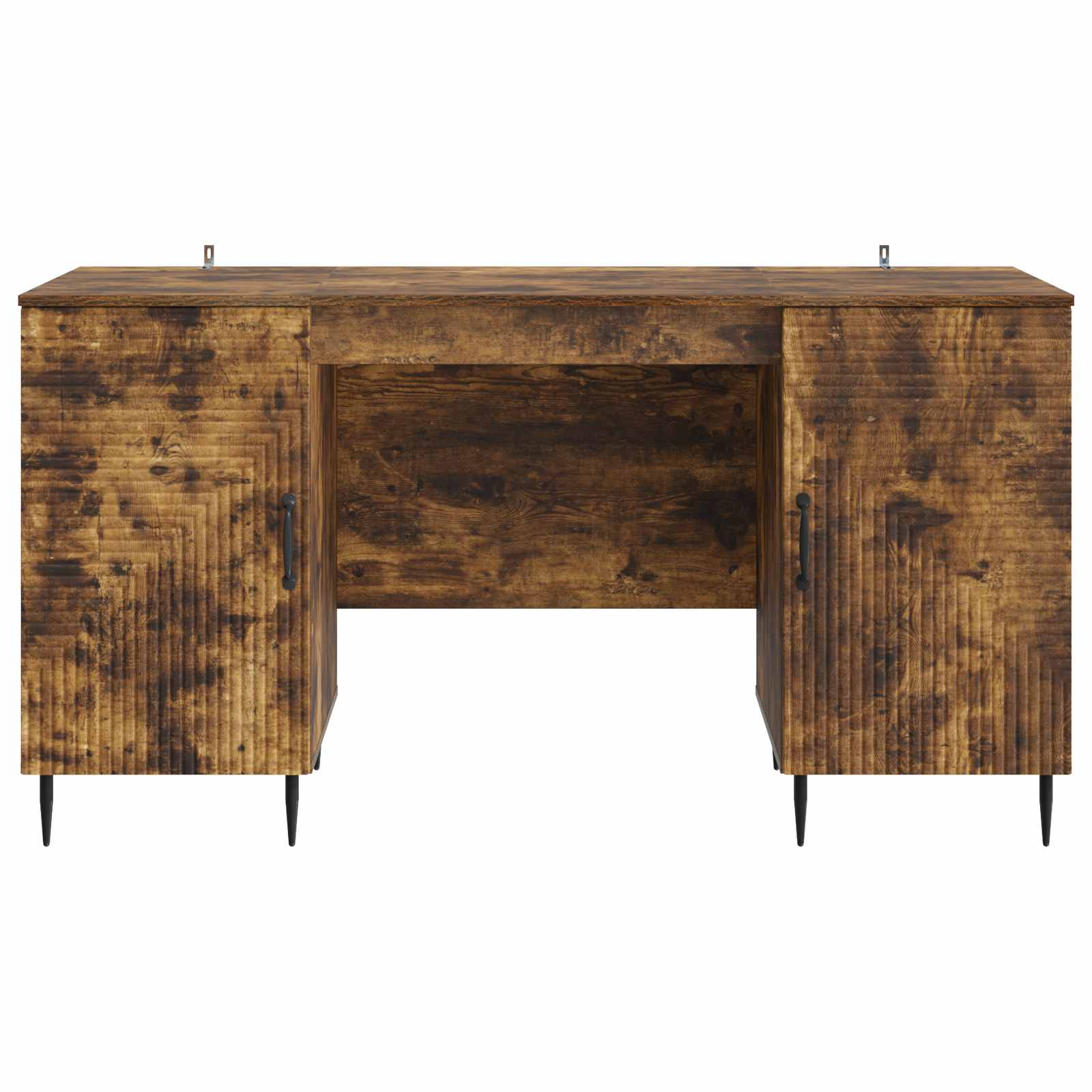 vidaXL Biurko Dąb wędzony 142,5 x 50 x 75 cm Drewno inżynieryjne