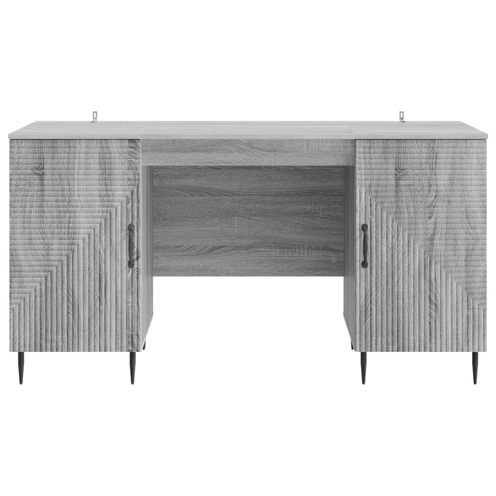 vidaXL Biurko Szary Sonoma 142,5 x 50 x 75 cm Drewno inżynieryjne