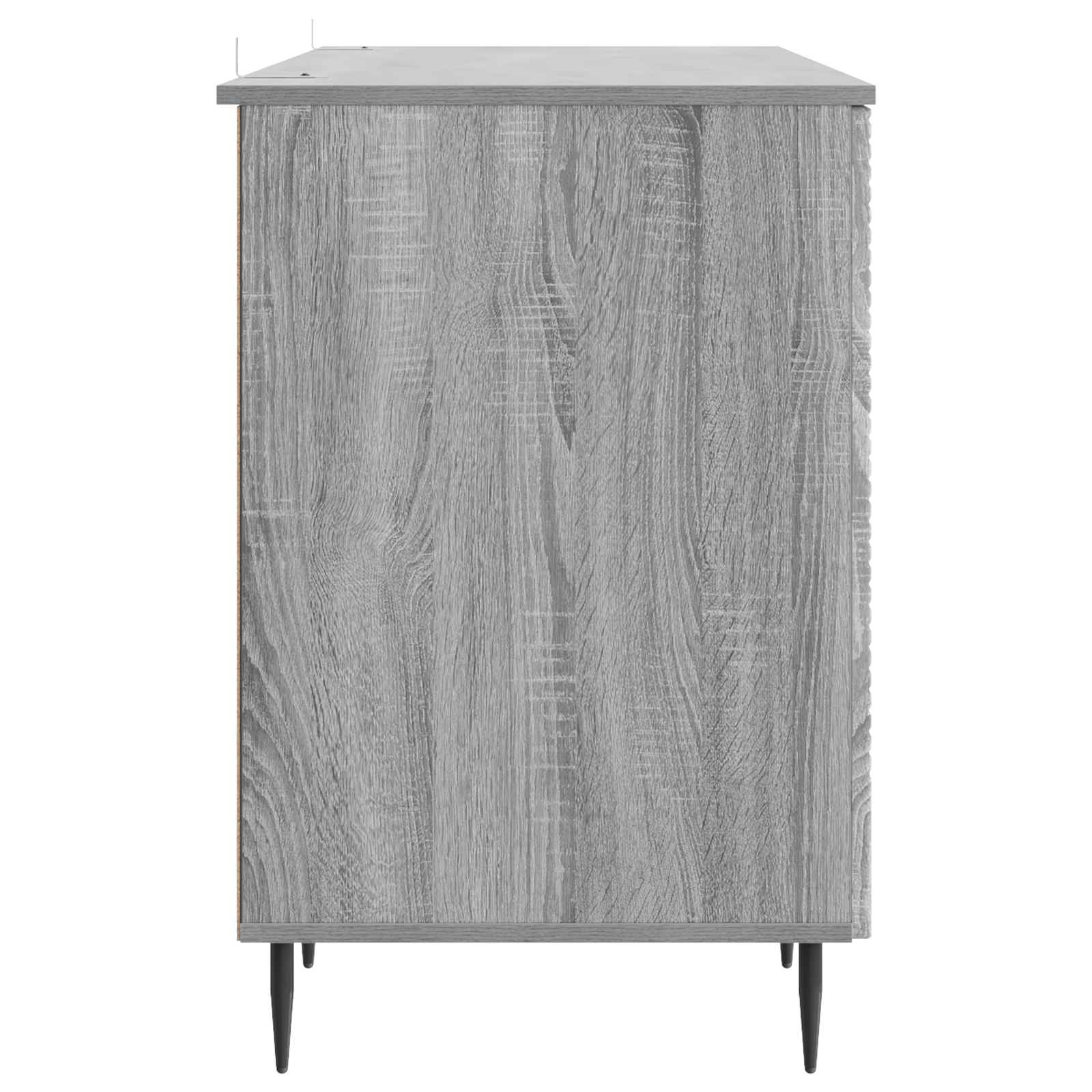 vidaXL Biurko Szary Sonoma 142,5 x 50 x 75 cm Drewno inżynieryjne