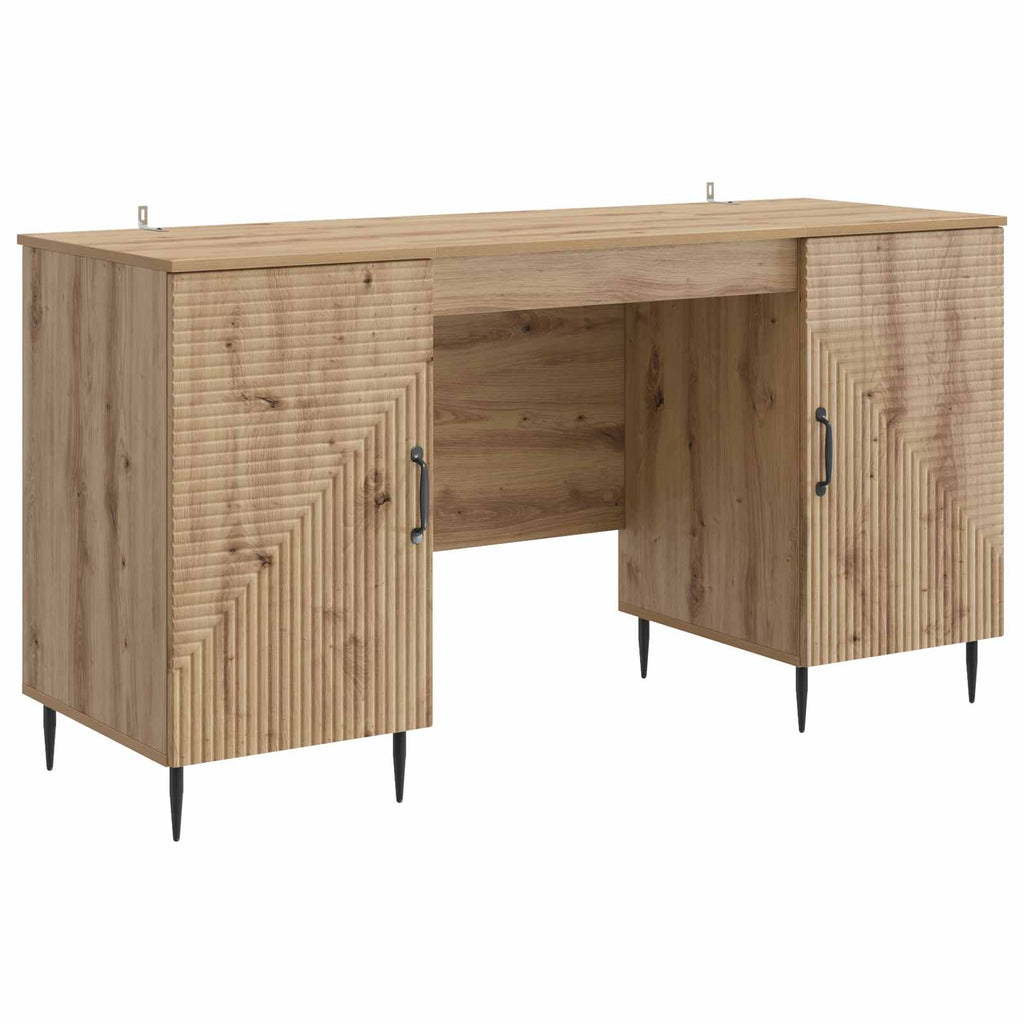 vidaXL Biurko Dąb artisan 142,5 x 50 x 75 cm Drewno inżynieryjne