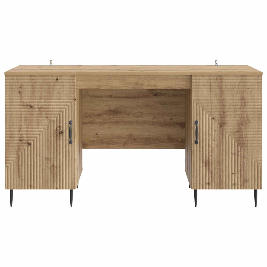 vidaXL Biurko Dąb artisan 142,5 x 50 x 75 cm Drewno inżynieryjne