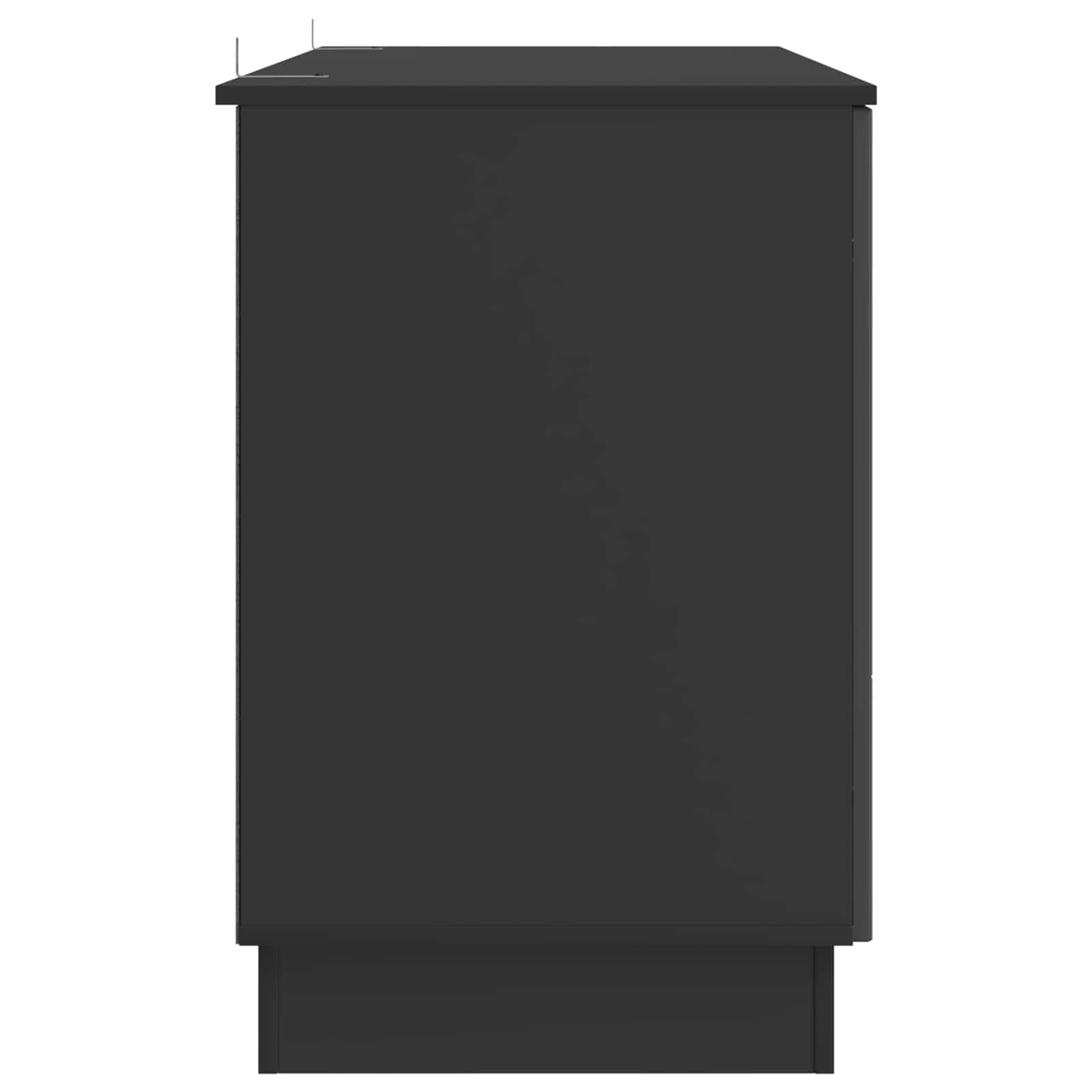 vidaXL Biurko z półką Czarny 142,5 x 50 x 75 cm Drewno inżynieryjne