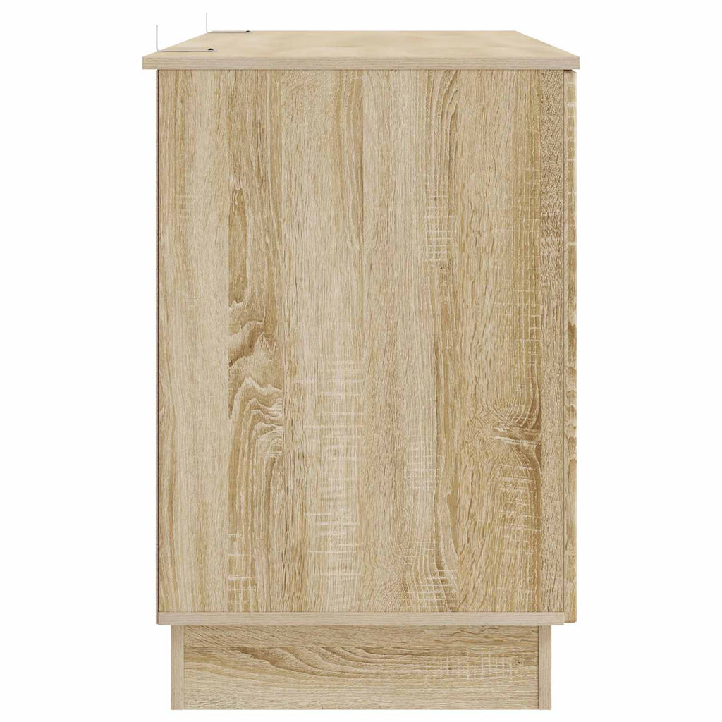 vidaXL Biurko dąb Sonoma 142,5 x 50 x 75 cm Drewno inżynieryjne