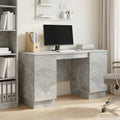 vidaXL Biurko Betonowy szary 142,5 x 50 x 75 cm Drewno inżynieryjne