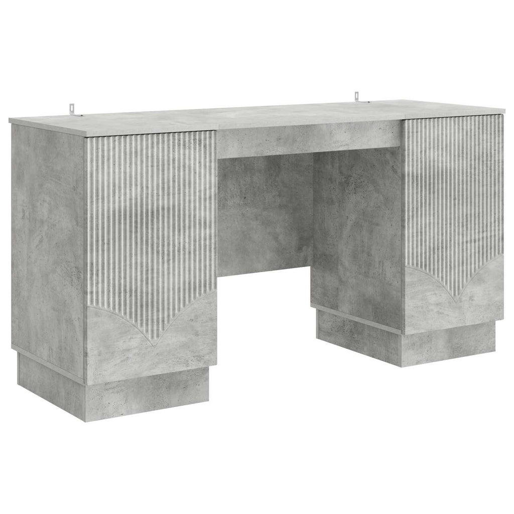 vidaXL Biurko Betonowy szary 142,5 x 50 x 75 cm Drewno inżynieryjne