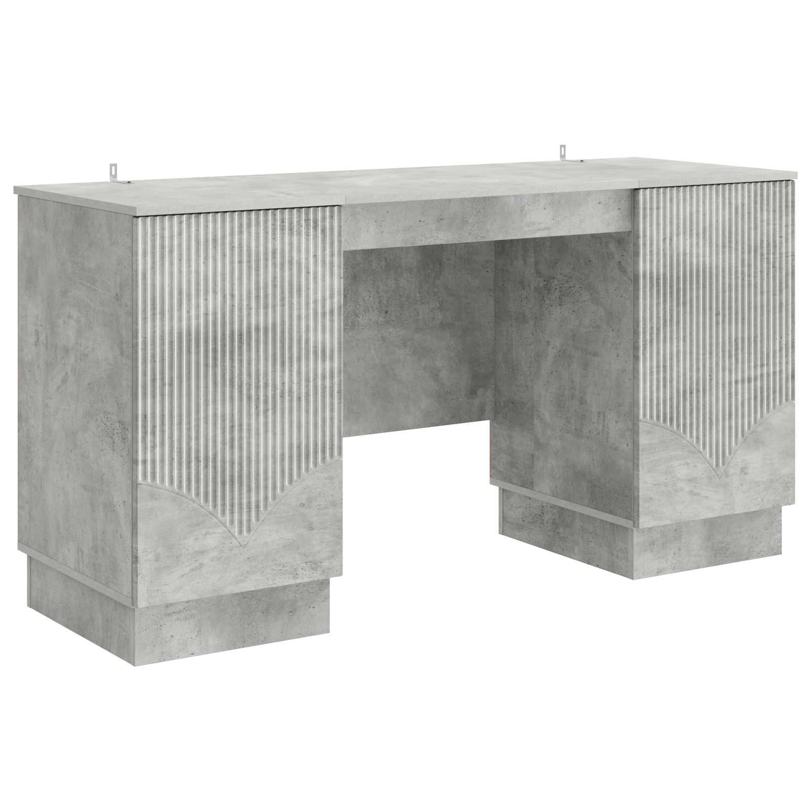 vidaXL Biurko Betonowy szary 142,5 x 50 x 75 cm Drewno inżynieryjne