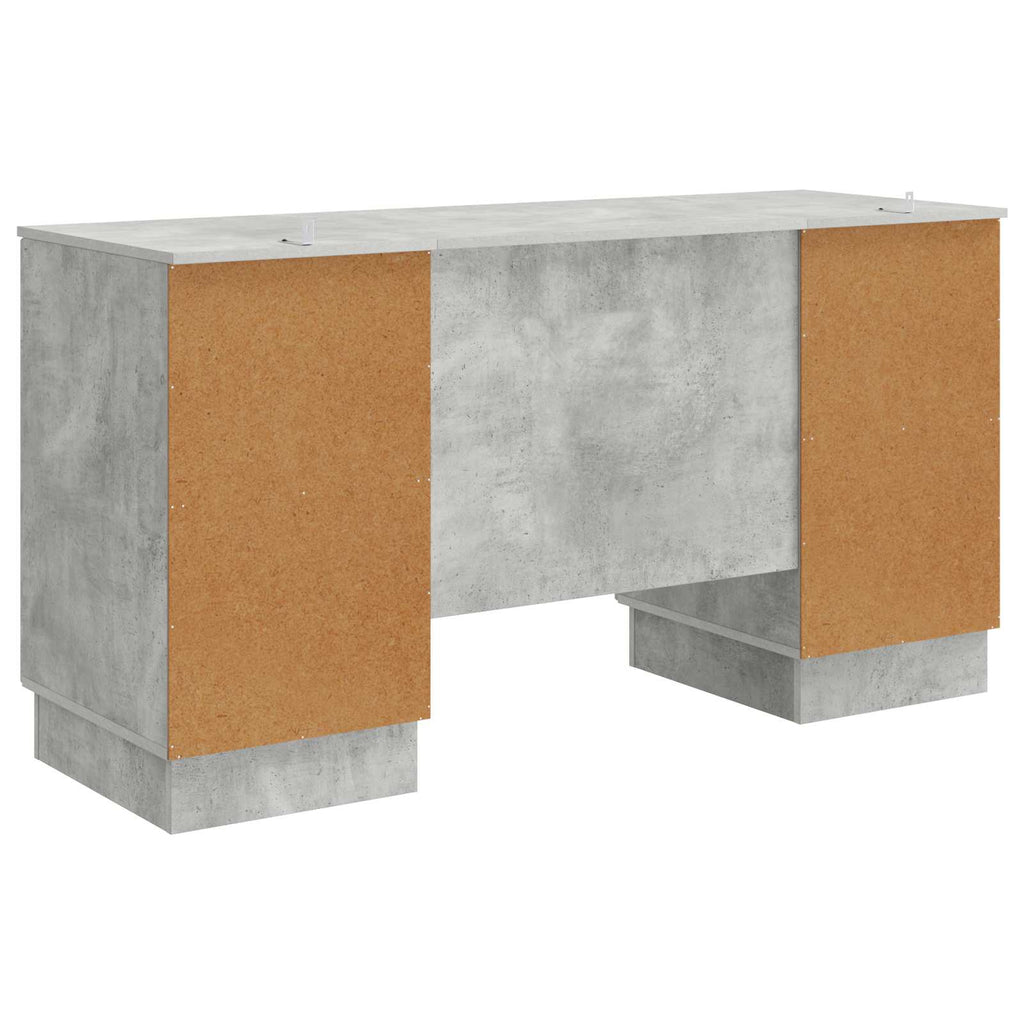 vidaXL Biurko Betonowy szary 142,5 x 50 x 75 cm Drewno inżynieryjne