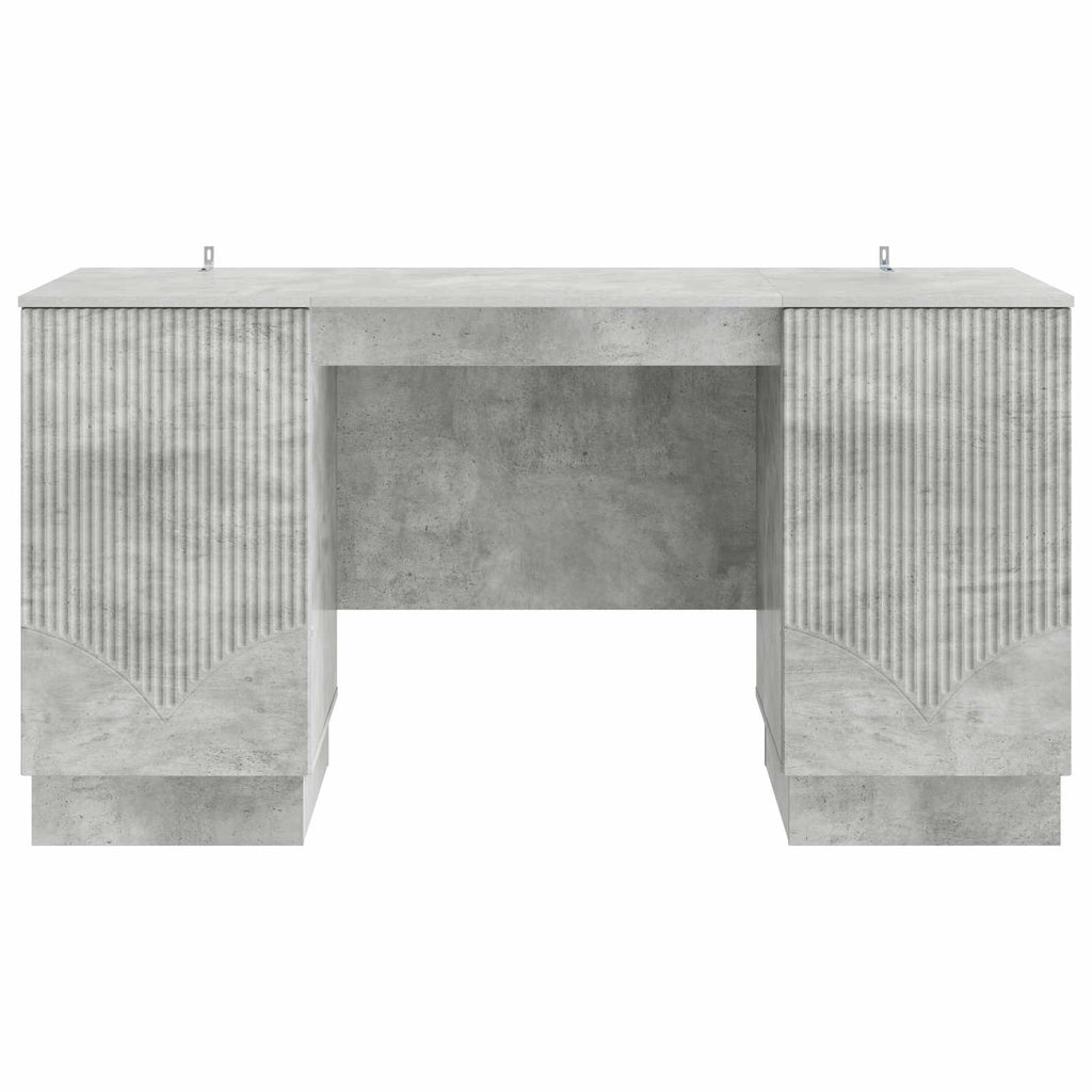 vidaXL Biurko Betonowy szary 142,5 x 50 x 75 cm Drewno inżynieryjne