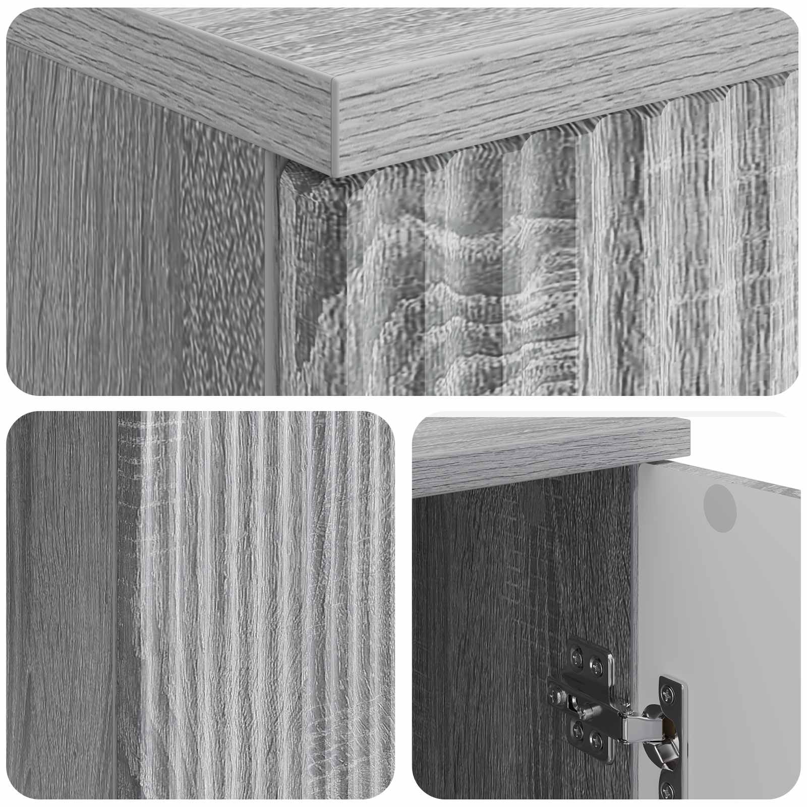 vidaXL Biurko Szary Sonoma 142,5 x 50 x 75 cm Drewno inżynieryjne