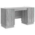 vidaXL Biurko Szary Sonoma 142,5 x 50 x 75 cm Drewno inżynieryjne