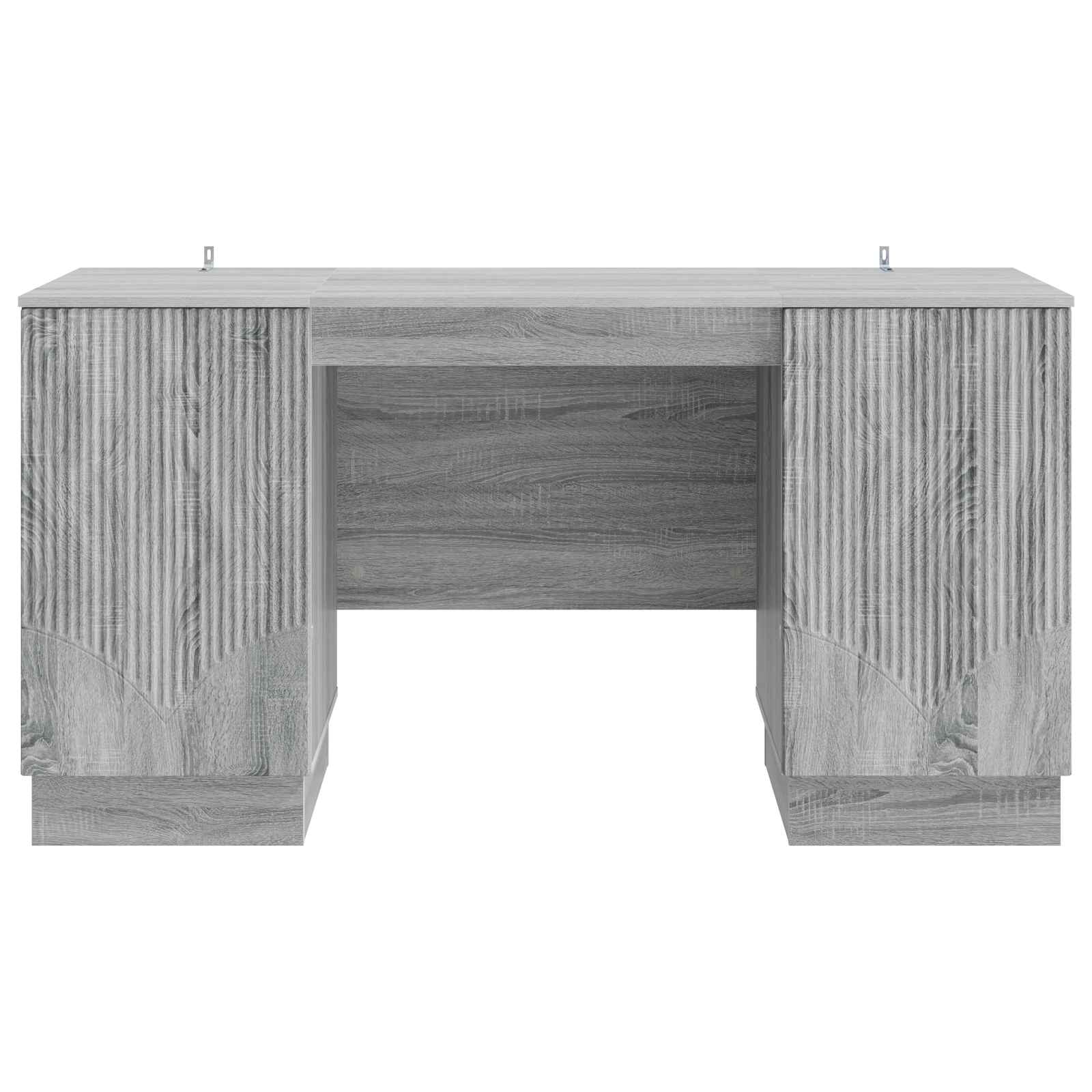 vidaXL Biurko Szary Sonoma 142,5 x 50 x 75 cm Drewno inżynieryjne