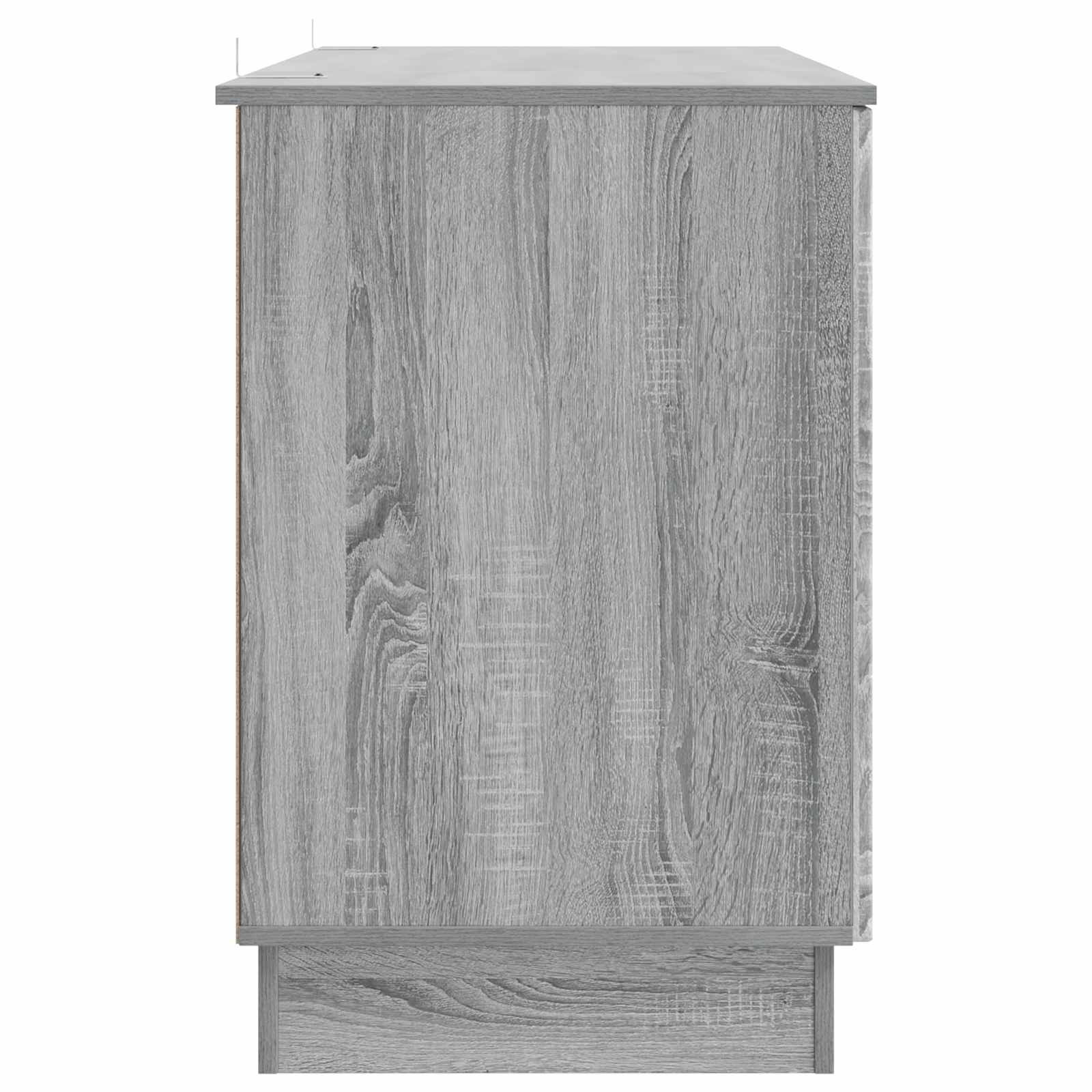 vidaXL Biurko Szary Sonoma 142,5 x 50 x 75 cm Drewno inżynieryjne
