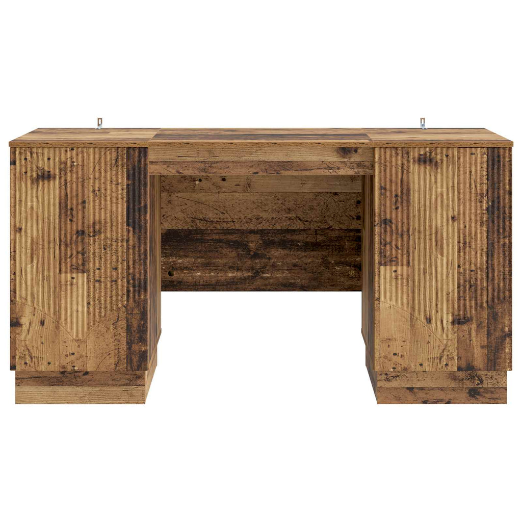 vidaXL Biurko Stare drewno 142,5 x 50 x 75 cm Drewno inżynieryjne