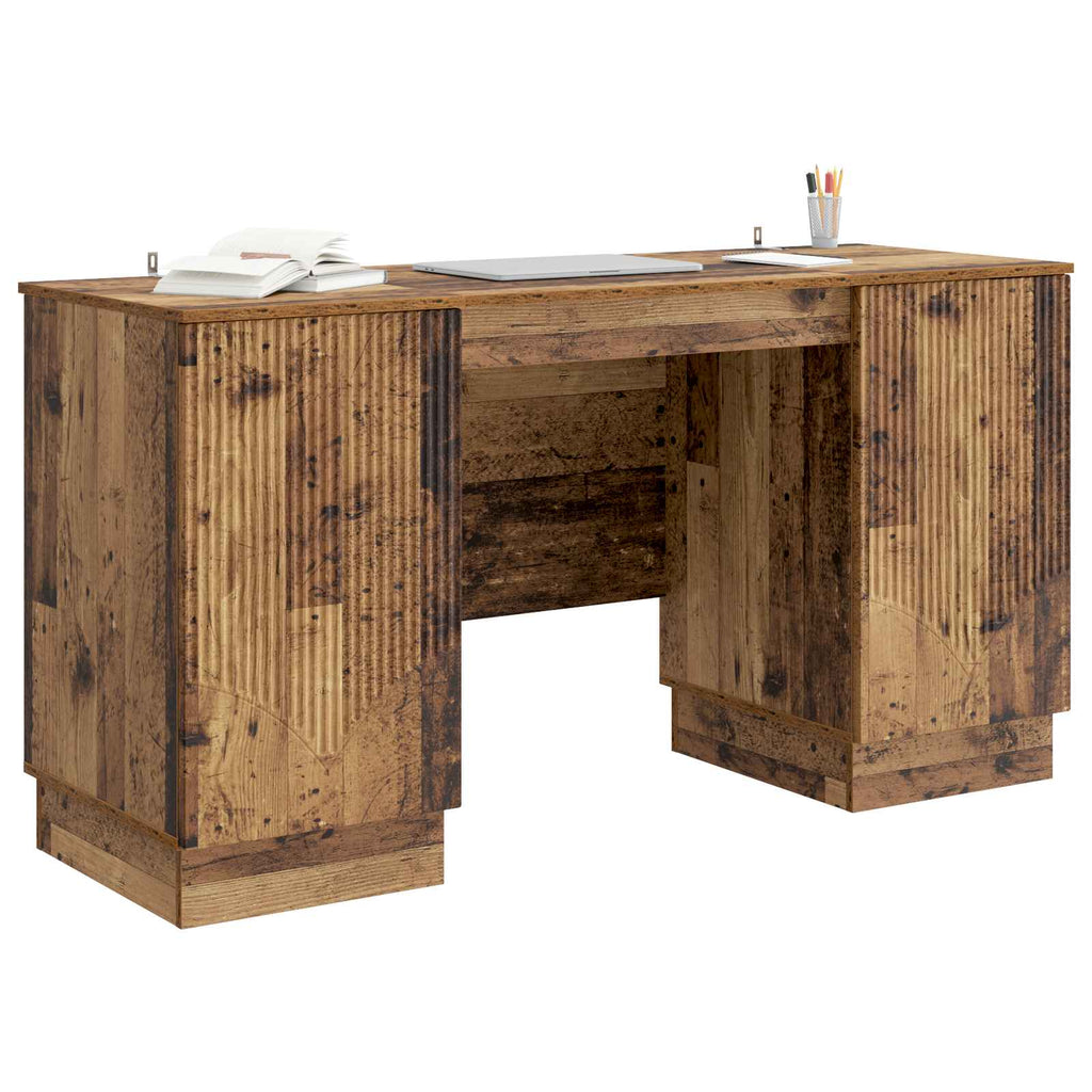 vidaXL Biurko Stare drewno 142,5 x 50 x 75 cm Drewno inżynieryjne