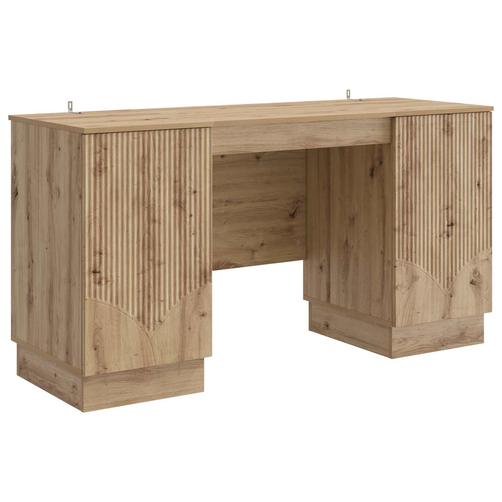 vidaXL Biurko Dąb artisan 142,5 x 50 x 75 cm Drewno inżynieryjne