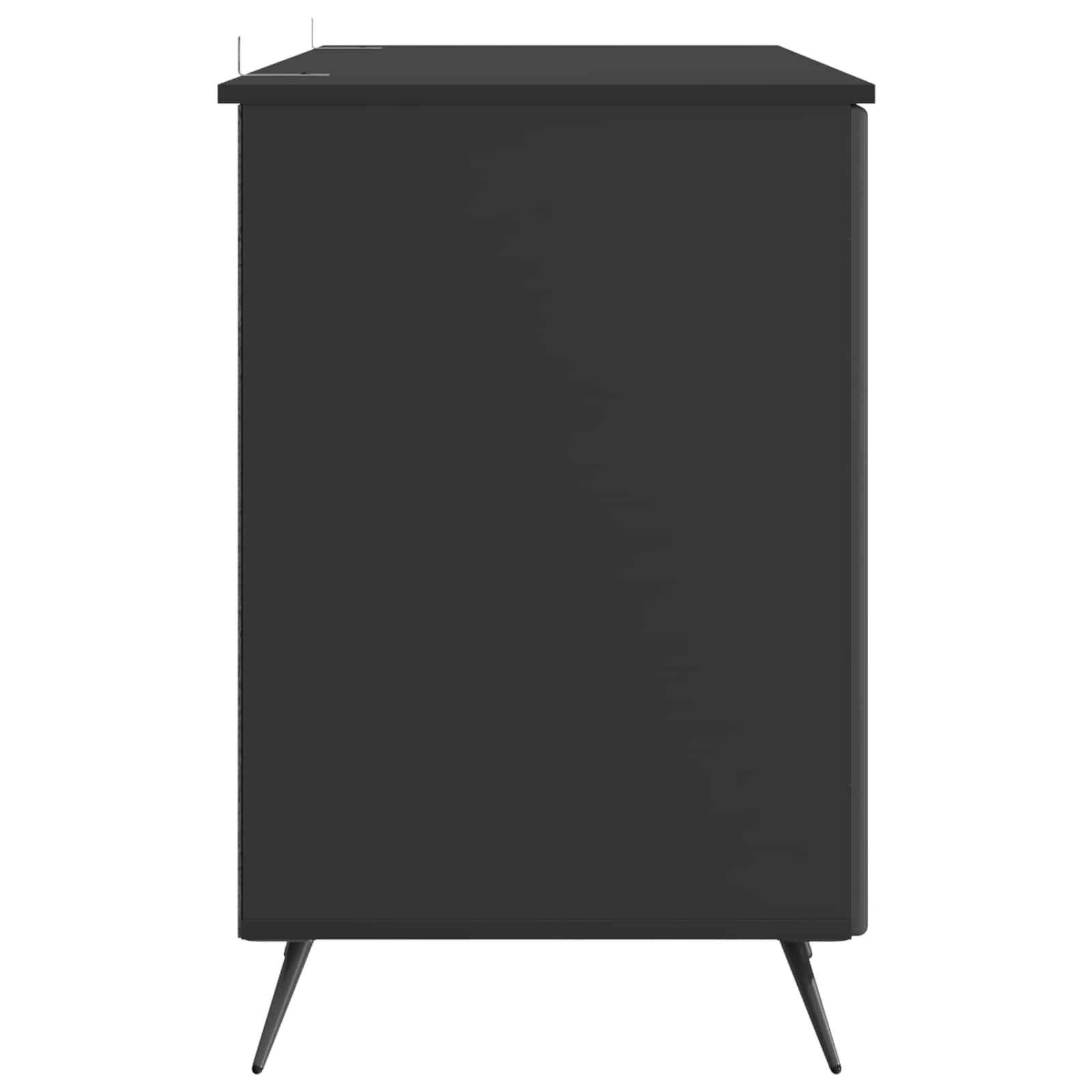 vidaXL Biurko z półką Czarny 142,5 x 50 x 75 cm Drewno inżynieryjne