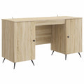 vidaXL Biurko dąb Sonoma 142,5 x 50 x 75 cm Drewno inżynieryjne