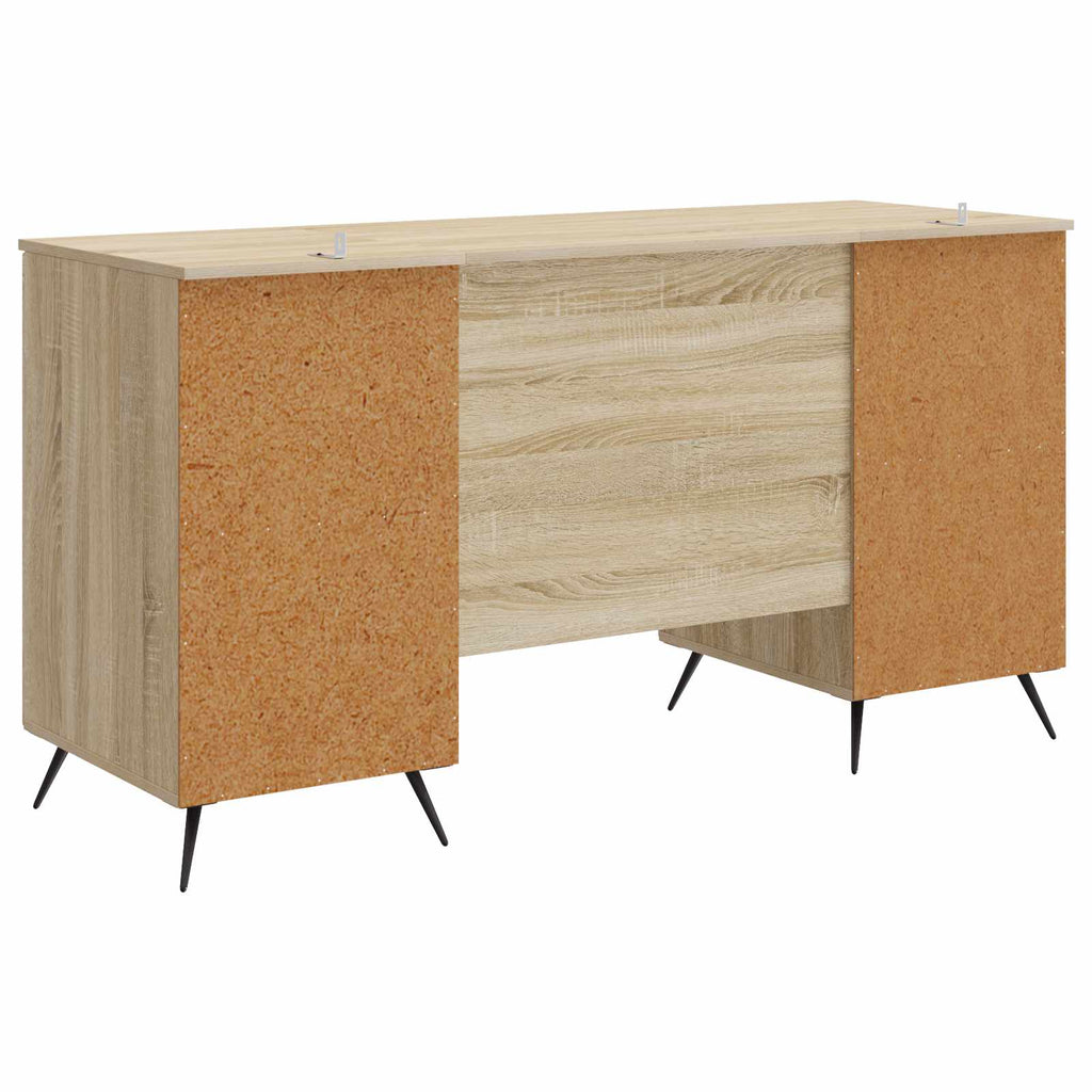 vidaXL Biurko dąb Sonoma 142,5 x 50 x 75 cm Drewno inżynieryjne