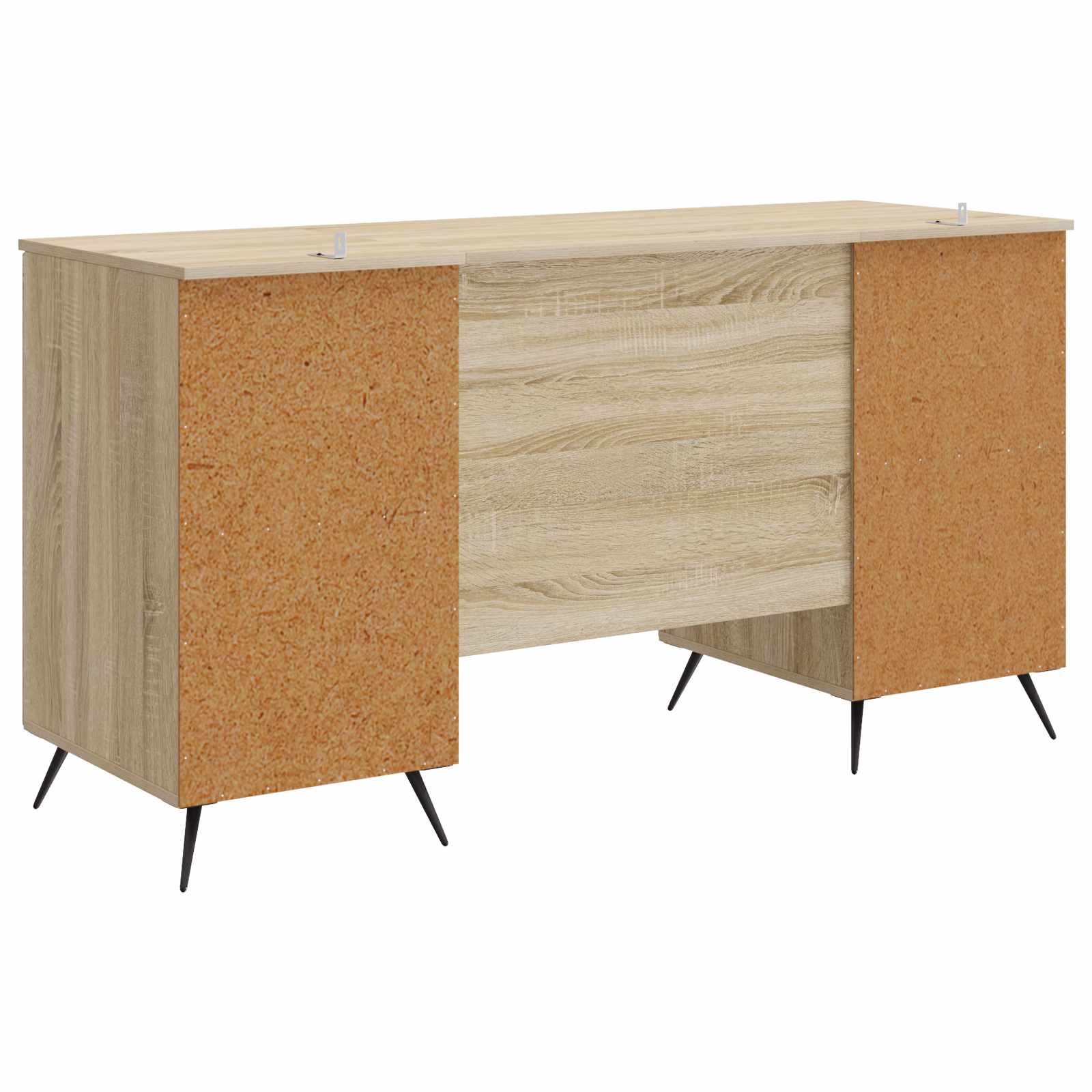 vidaXL Biurko dąb Sonoma 142,5 x 50 x 75 cm Drewno inżynieryjne