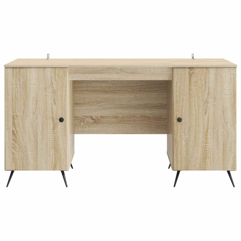 vidaXL Biurko dąb Sonoma 142,5 x 50 x 75 cm Drewno inżynieryjne
